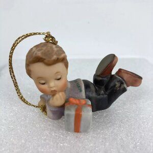 Berta Hummel  "What can it BE" Ceramic Christmas Ornament2000 Goebel Studio
